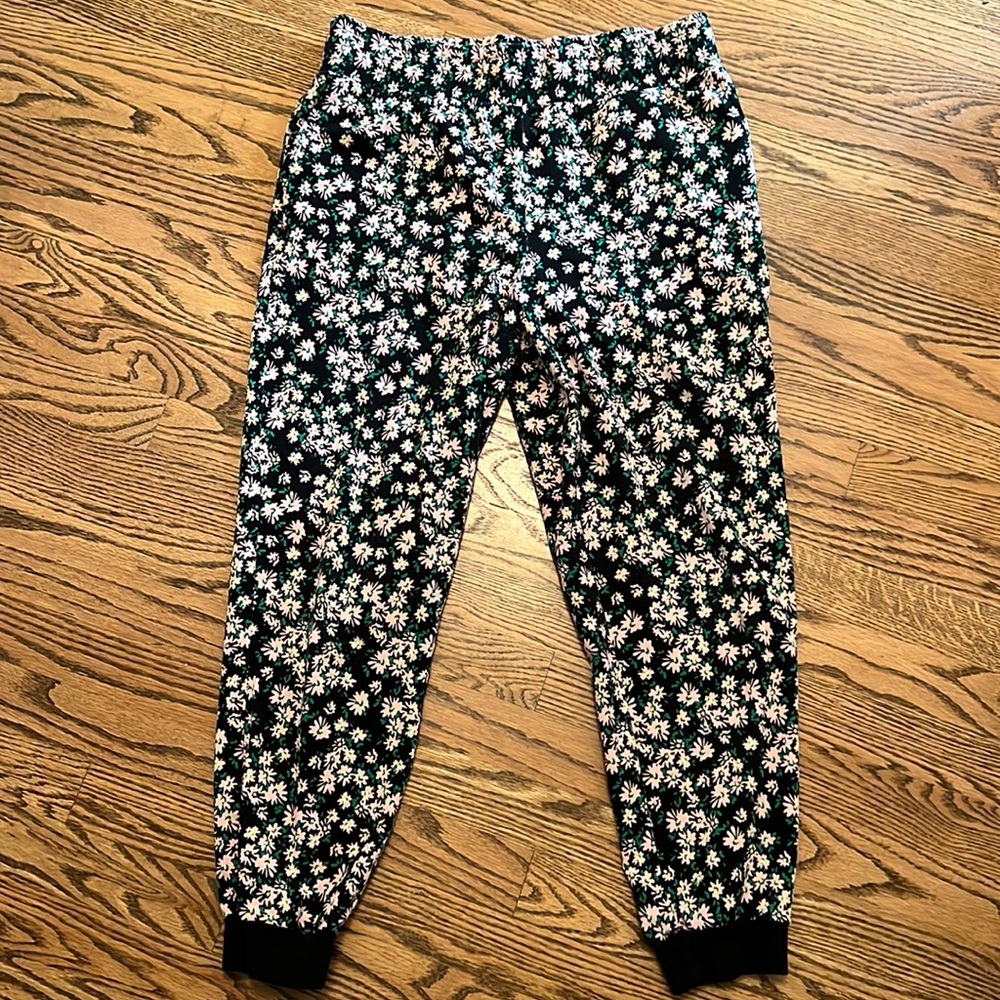 Alice + Olivia Knit Floral Joggers Size L